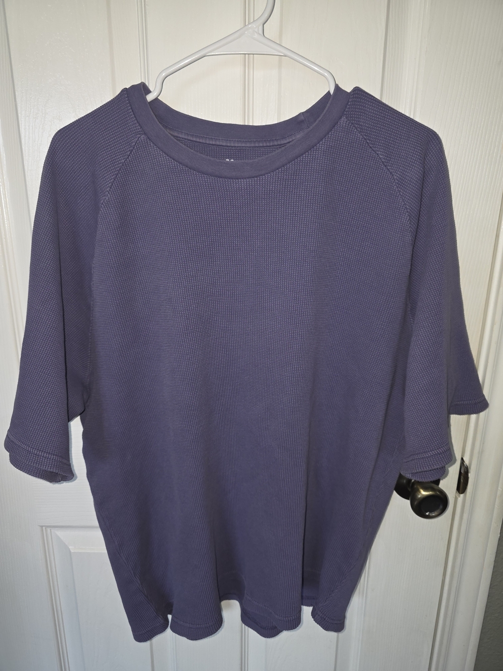 Arizona Jean Company Short-Sleeve Waffle Tee in Dusty Purple
